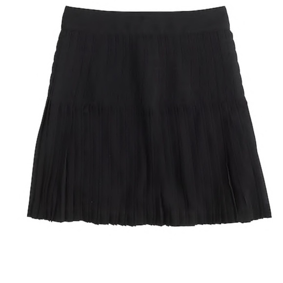 J.Crew Pleated Lattice Skirt in Navy - Picture 6 of 11